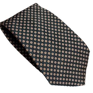 Men's Saks Fith Avenue Navy Blue Vintage Wide Tie